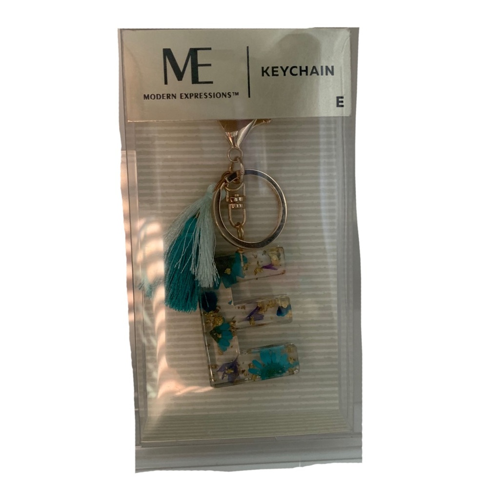Modern Expressions Letter “E” Keychain